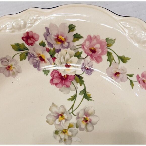 Homer Laughlin Virginia Rose 1 Soup Bowl 8 1/2"  AZ-38 Replacement 1940 Vintage - Picture 3 of 8